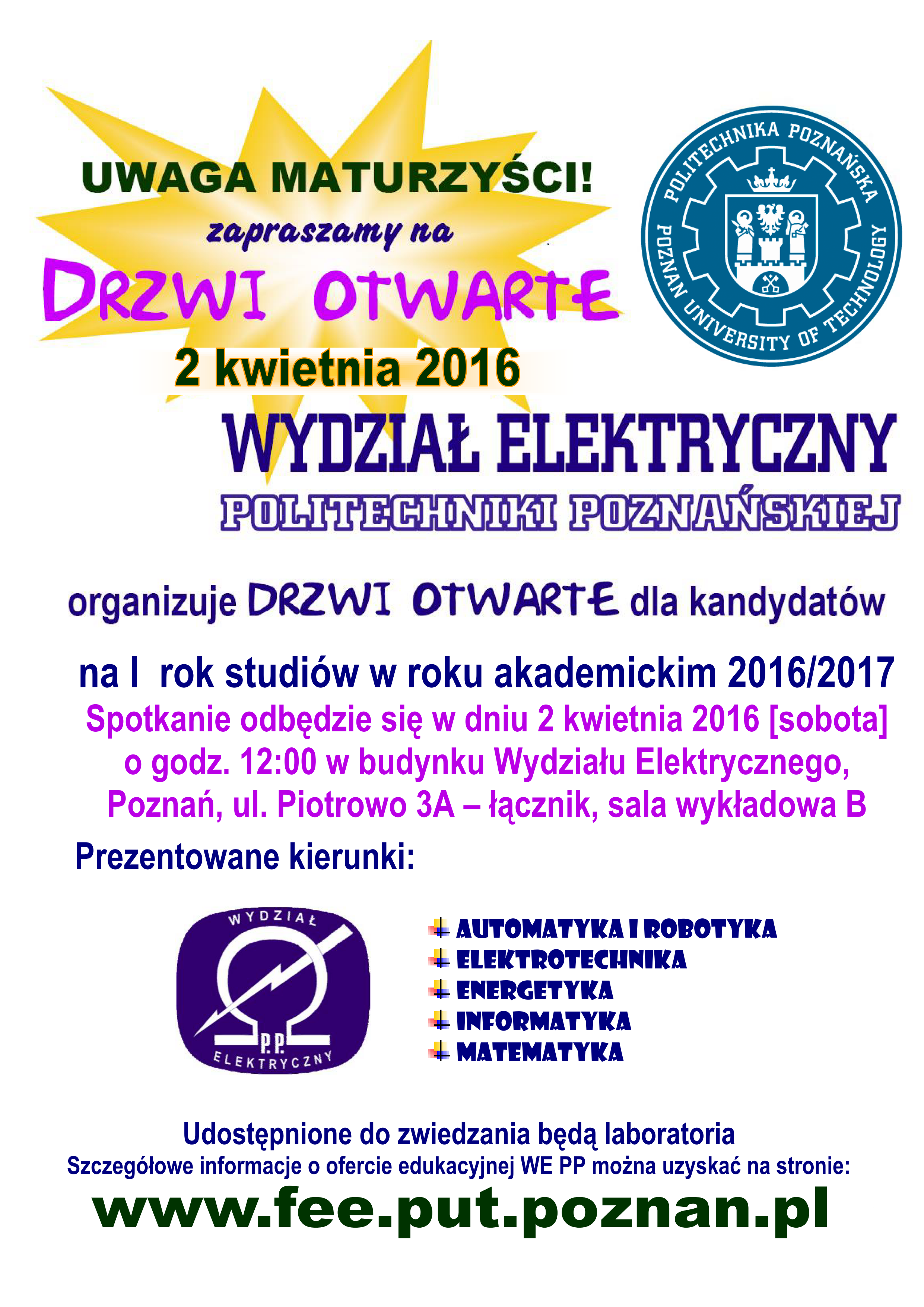 Drzwi Otwarte Politechniki Poznańskiej